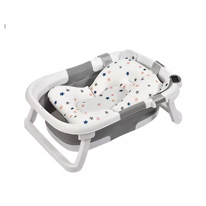 Cute-Wonders™ 4-in-1 Folding Baby Bath Tub with Temperature Sensor