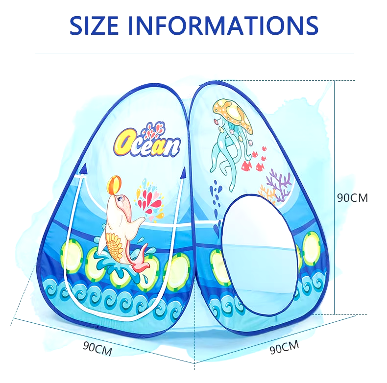 Cute-Wonders™ 3-in-1 Children’s Ball Pool & Playpen - Portable Kids Tent with Crawling Tunnel