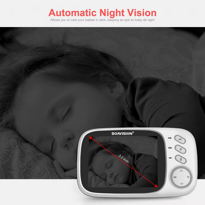 Cute-Wonders™ 2.4G Wireless Video Baby Monitor with Night Vision and Audio