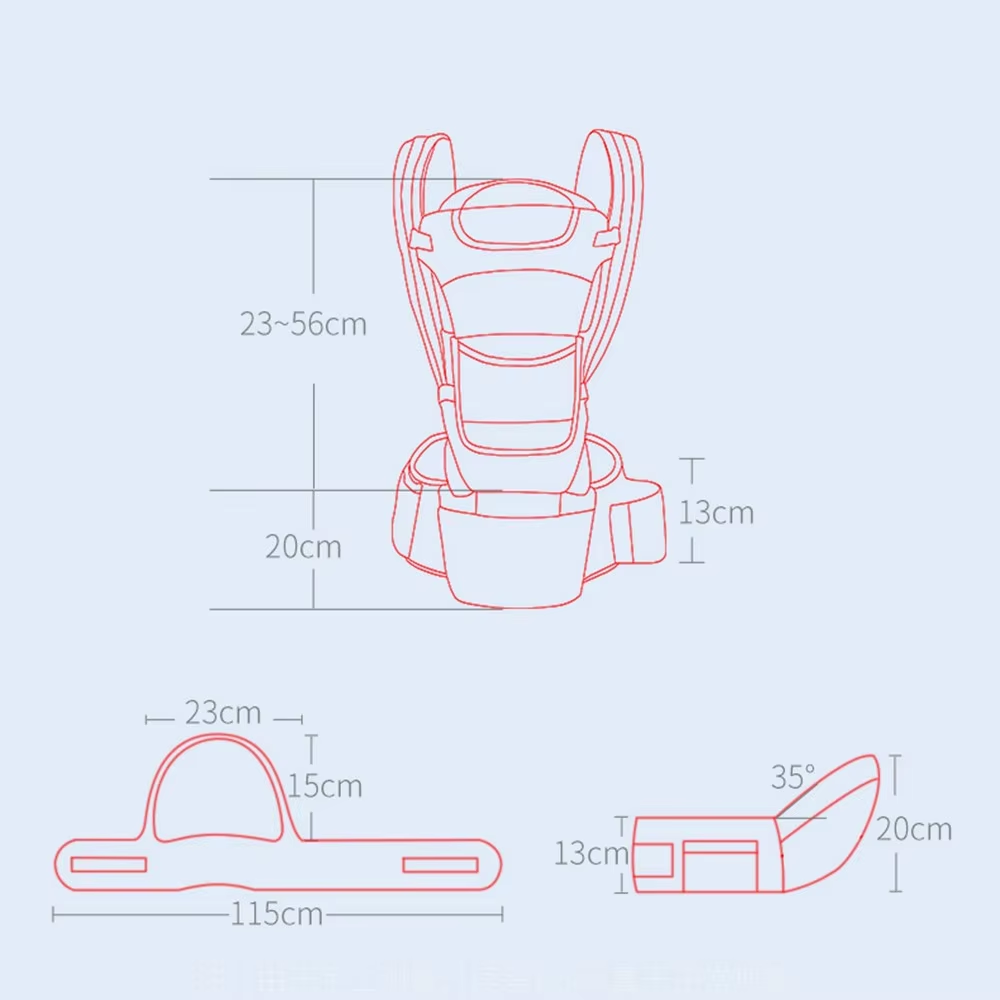 Cute-Wonders™ Ergonomic Baby Carrier - Multifunctional Waist Stool for Newborns to Toddlers