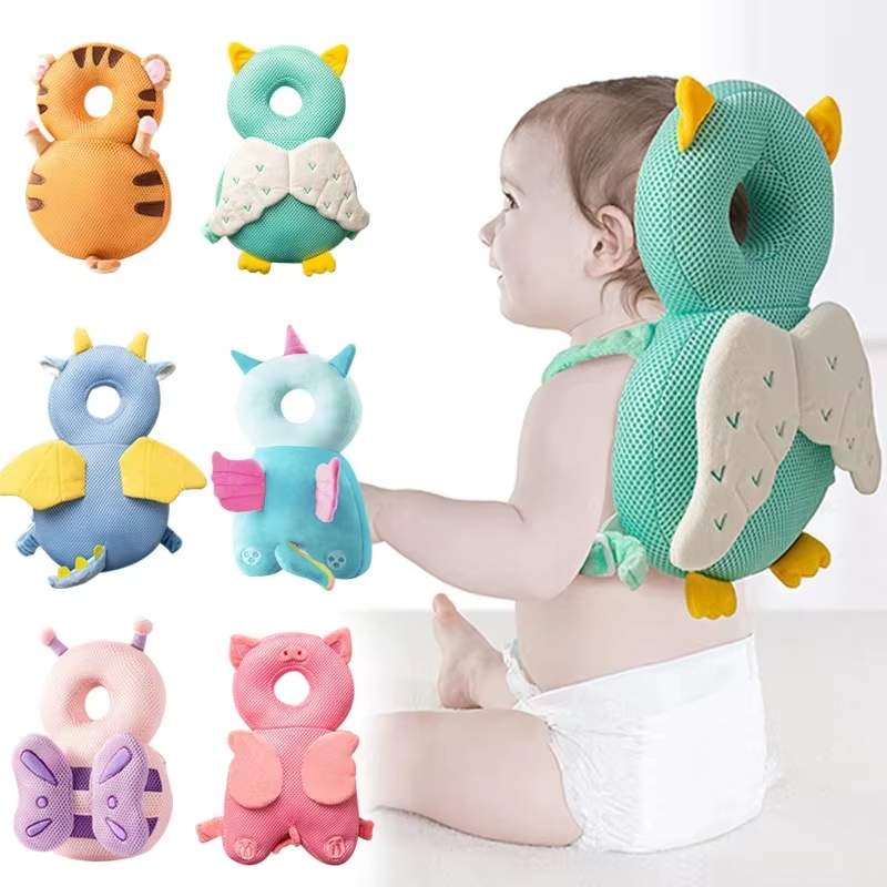 Cute-Wonders™ Baby Head Protector Pillow - Soft Cotton Cushion for Toddlers 1-3 Years