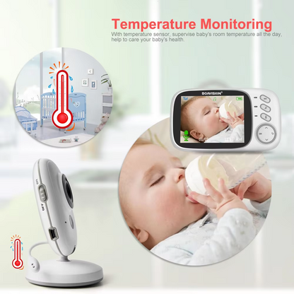 Cute-Wonders™ 2.4G Wireless Video Baby Monitor with Night Vision and Audio