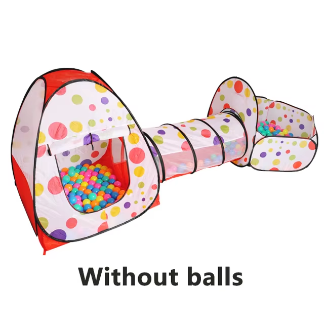 Cute-Wonders™ 3-in-1 Children’s Ball Pool & Playpen - Portable Kids Tent with Crawling Tunnel