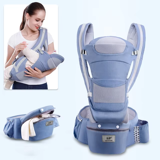 Cute-Wonders™ Ergonomic Baby Carrier - Multifunctional Waist Stool for Newborns to Toddlers