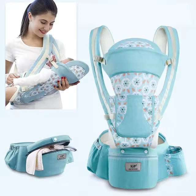 Cute-Wonders™ Ergonomic Baby Carrier - Multifunctional Waist Stool for Newborns to Toddlers