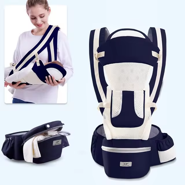 Cute-Wonders™ Ergonomic Baby Carrier - Multifunctional Waist Stool for Newborns to Toddlers