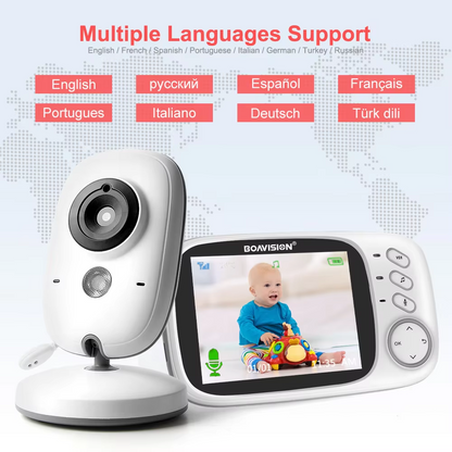 Cute-Wonders™ 2.4G Wireless Video Baby Monitor with Night Vision and Audio