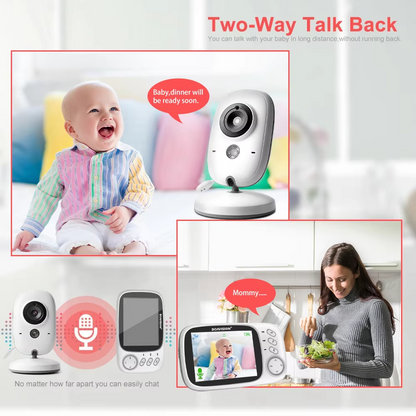 Cute-Wonders™ 2.4G Wireless Video Baby Monitor with Night Vision and Audio