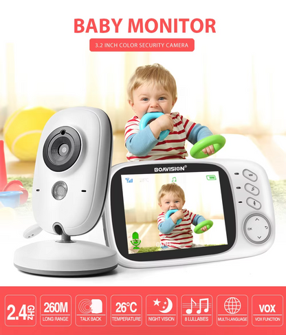 Cute-Wonders™ 2.4G Wireless Video Baby Monitor with Night Vision and Audio